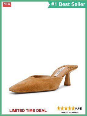 Steve Madden Alyse Pump, Square Toe, Suede, Kitten Heel, Slip-On, Evening
